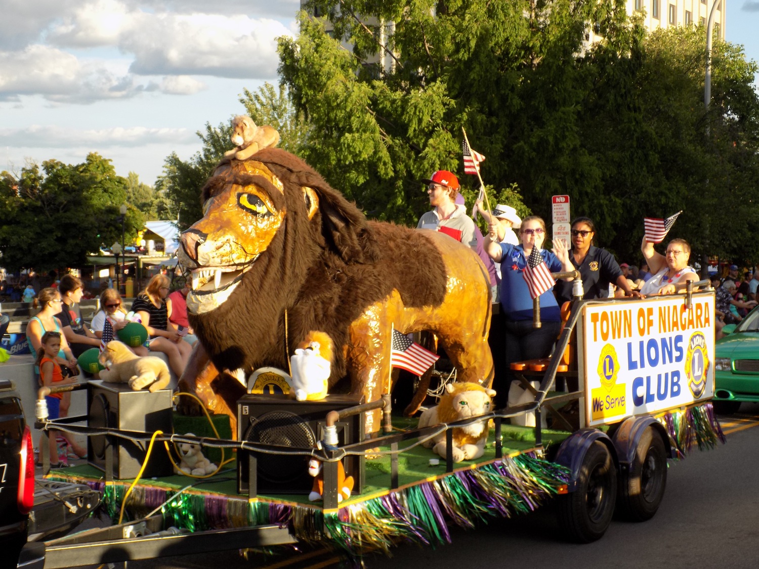 The Town of Niagara Lions Club's float in the Canal Fest Parade.